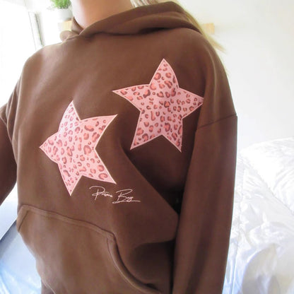 Viral Leopard Star Hoodie